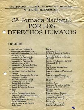 3ª Jornada Nacional por los Derechos Humanos