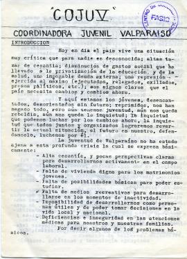 Coordinadora Juvenil Valparaíso