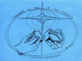 Tarjeta Comparte el pan y la libertad