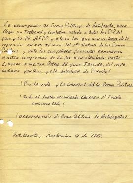 Declaración Pública